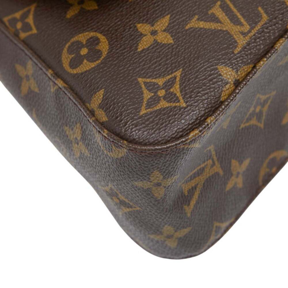 LOUIS VUITTON Authentic Brown Monogram Leather Mini Looping Shoulder Bag - Picture 5 of 12